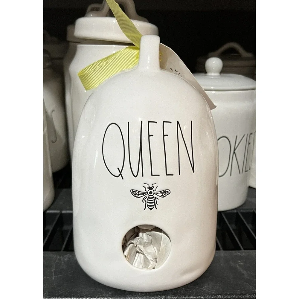 Rae Dunn Birdhouse Queen Bee Hive
